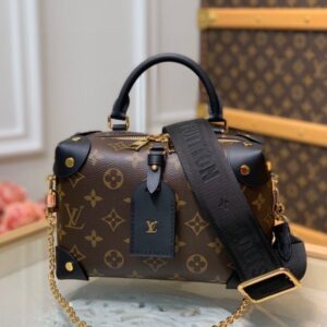 Louis Vuitton Petite Malle Souple Monogram Trunck Black