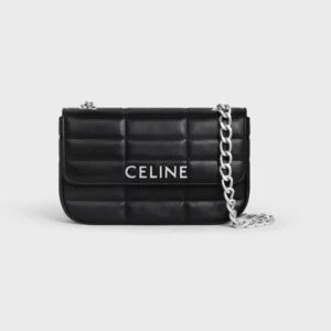 Celine Matelasse Monochrome Chain Shoulder Bag