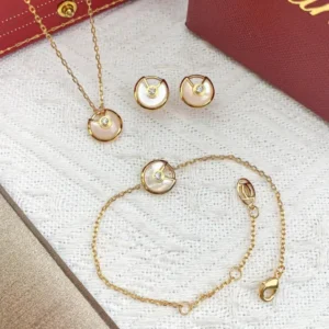 Stainless Steel Gold Plated Jewelery Set