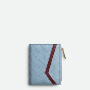 Bottega Veneta Intrecciato Check Small Bi-Fold Wallet