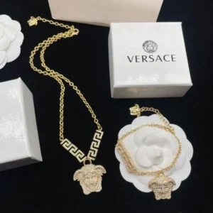 Versace Medusa Greca Necklace & Bracelet