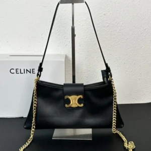 Cowhide Leather Crossbody Bags Matal Hardware Letter Flap Zipper Closure Purse