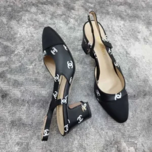 Chanel Sandal Low Block Heel Pump