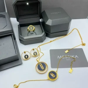 Messika Malachite And Diamond Necklace Set
