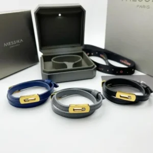 Messika Gold, Leather & Diamond Bracelet