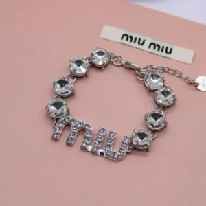 MIU MIU Crystal Rhinestone Bracelet