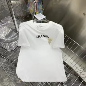 Chanel T Shirt With Half Sleevs 2 Colors