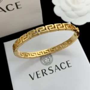 Versace Arabic Greek Gold Tone Bangle