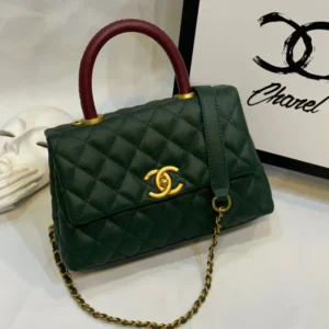 Chanel Coco Handle Green Bag