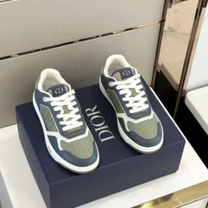 Christian Dior Blue and Deep Gray Sneakers