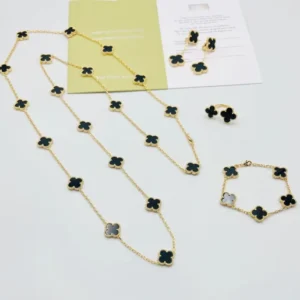 Stainless Steel Flower Shape Jewelry Set For Woman’s