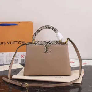 Louis Vuitton Taurillon Leather Capucines PM Bag