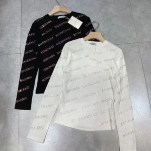 Balenciaga All Over Logo Cashmere Shirt