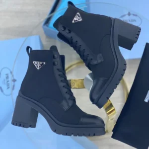 Prada Lace-up Ankle Boots