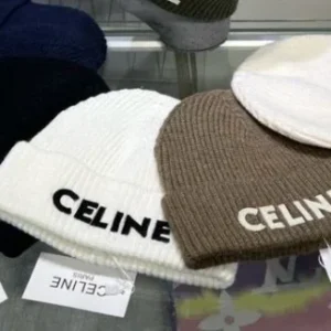 Celine Arc Bucket Wool Beanie Hat