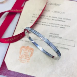 Cartier Zircon Female Gold Bangle
