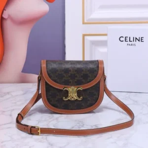 Celine Monogram Mini Besace Triomphe Calfskin Bag
