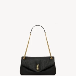 YSL Calypso Grained Lambskin Medium Bag