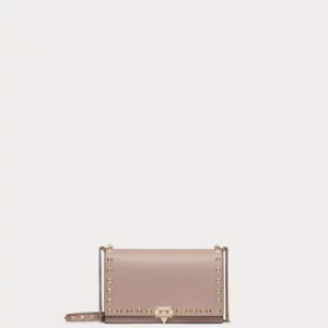 Valentino Rockstud Mini Calfskin Chain Bag