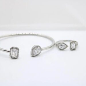 White Gold Plating Bracelet & Ring