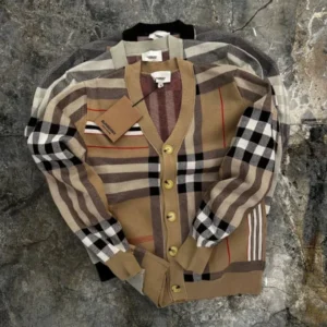Burberry Long Sleeve Cardigan Sweater