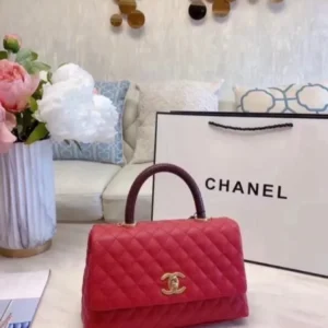 Chanel Caviar Lambskin Quilted Coco Shoulder Bag