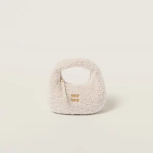 Miu Miu Wander Shearling Hobo Bag