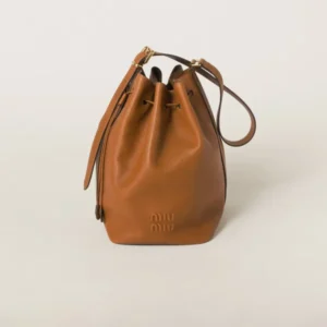 Miu Miu Leather Large Bucket Bag