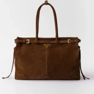 Prada Large Suede Handbag