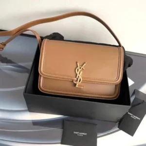 YSL Taupe Small Leather Bag
