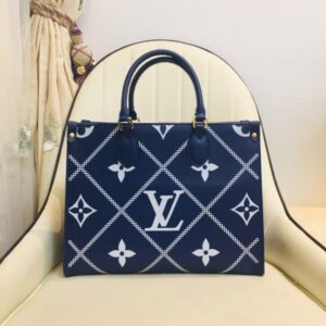 LV ONTHEGO Navy Blue Bag