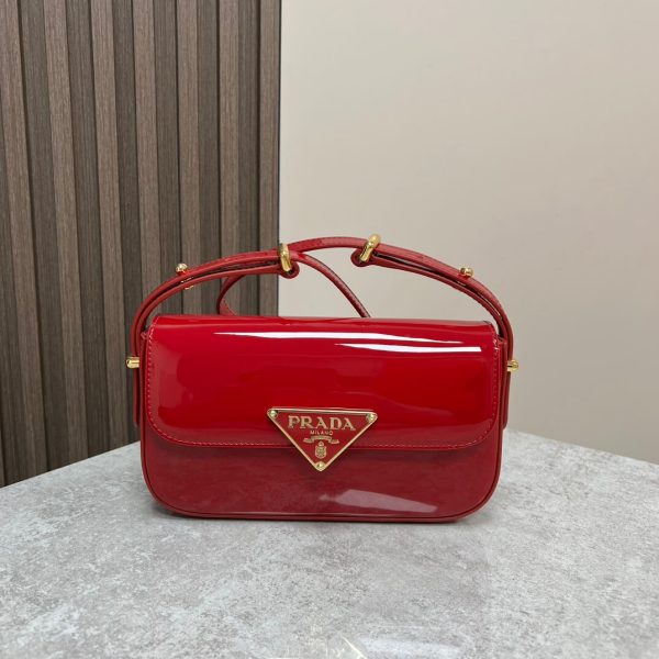 Prada Embleme Saffiano Shoulder Bag