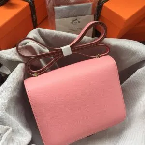 Hermes Constance Pink Bag - Image 3