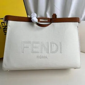 Fendi X-Tote Bag In Canvas Bag - Image 3