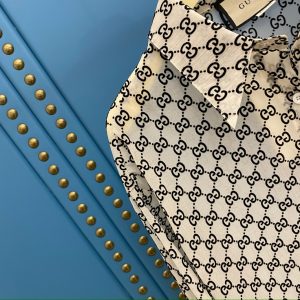 Gucci Flocked-Jacquard Double Wrinkle Shirt - Image 5