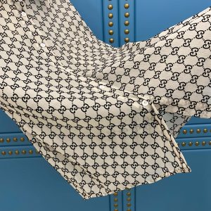 Gucci Flocked-Jacquard Double Wrinkle Shirt - Image 4