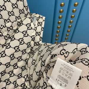 Gucci Flocked-Jacquard Double Wrinkle Shirt - Image 3