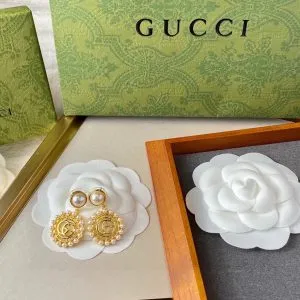 Gucci Double G Stud Earrings Necklace - Image 5