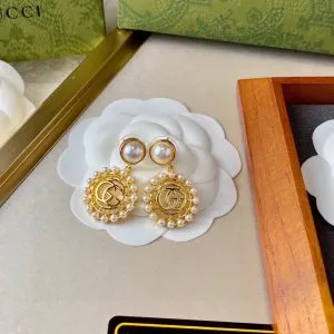 Gucci Double G Stud Earrings Necklace - Image 7