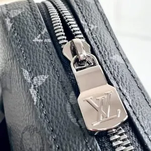 LV TRIO Pumpkin Black Flower Messenger Bag - Image 4