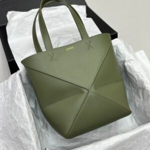 Loewe Puzzle Fold Bag in Green