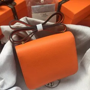Hermes Constance Orange Bag - Image 4