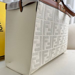 Fendi X-Tote Bag In Canvas Bag - Image 3