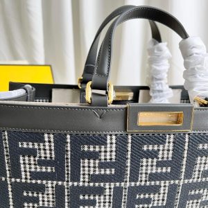 Fendi X-Tote Bag In Canvas Bag - Image 4