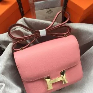 Hermes Constance Pink Bag - Image 5