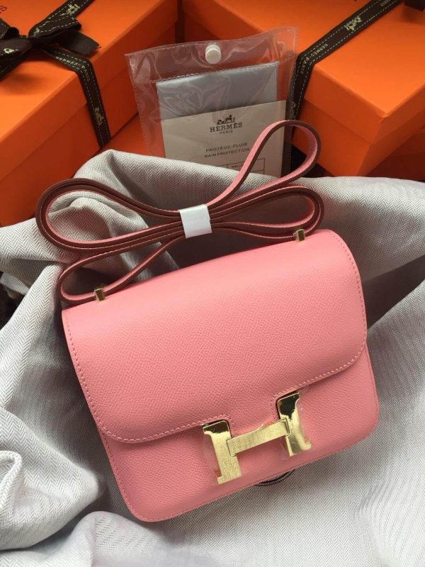 Hermes Constance Pink Bag