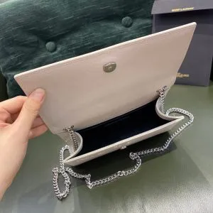 YSL Kate White Bag Silver Hardware - Image 6