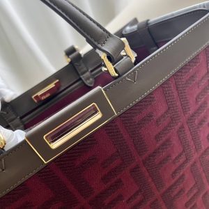 Fendi X-tote Bag In Canvas Bag - Image 6