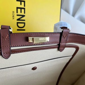 Fendi X-Tote Bag In Canvas Bag - Image 2