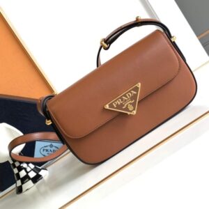 Prada Embleme Saffiano Shoulder Bag